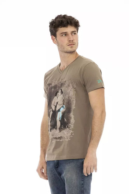 Trussardi Action Men's Brown Cotton T-Shirt