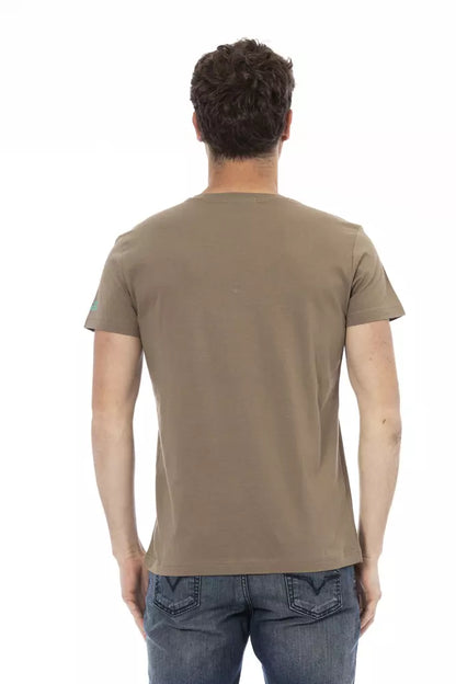 Trussardi Action Men's Brown Cotton T-Shirt
