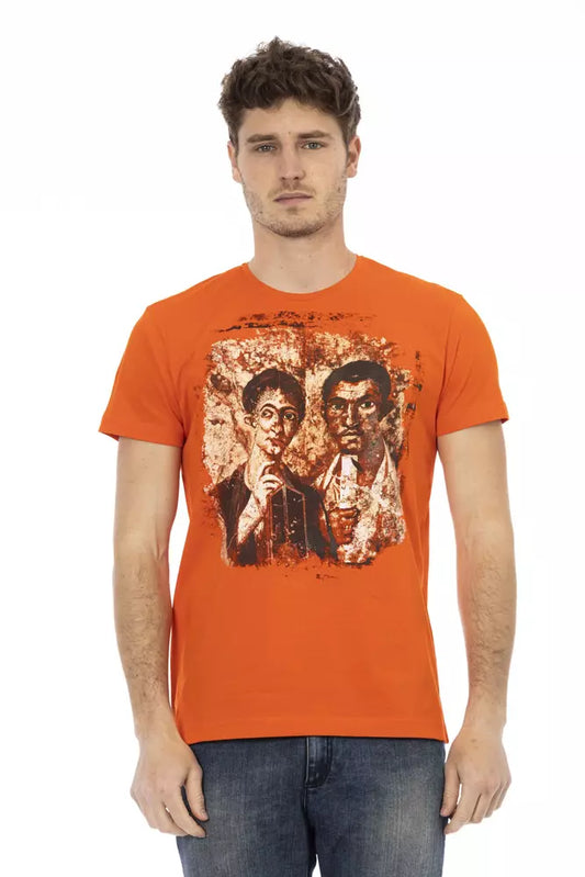 Trussardi Action Men's Orange Cotton T-Shirt