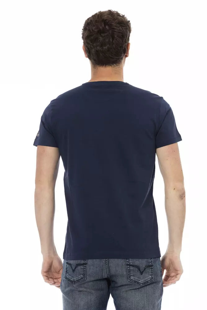 Trussardi Action Men's Blue Cotton T-Shirt