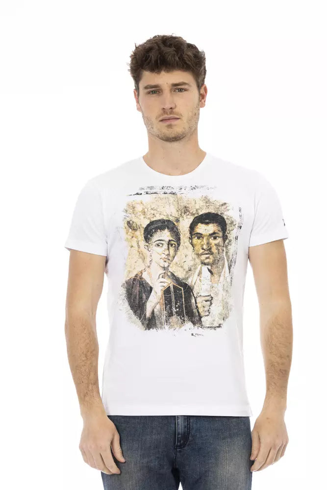 Trussardi Action Men's White Cotton T-Shirt