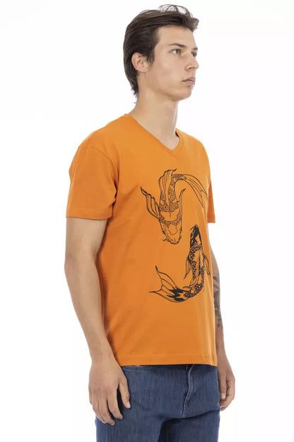 Trussardi Action Men's Orange Cotton T-Shirt