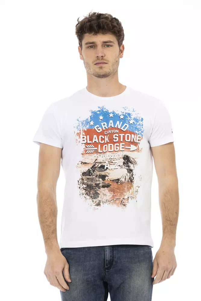 Trussardi Action Men's White Cotton T-Shirt