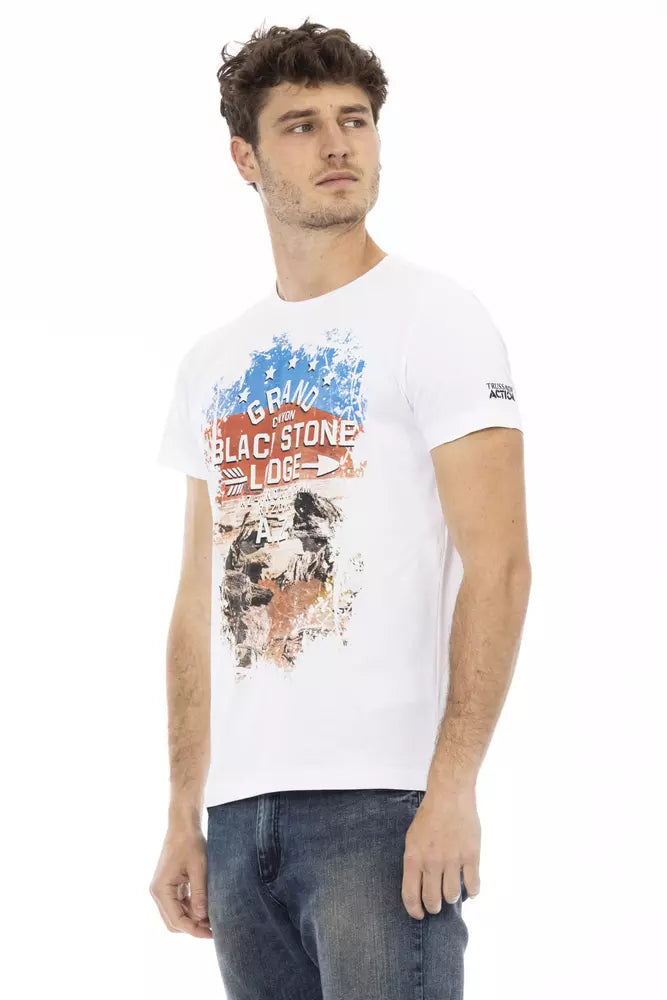 Trussardi Action Men's White Cotton T-Shirt