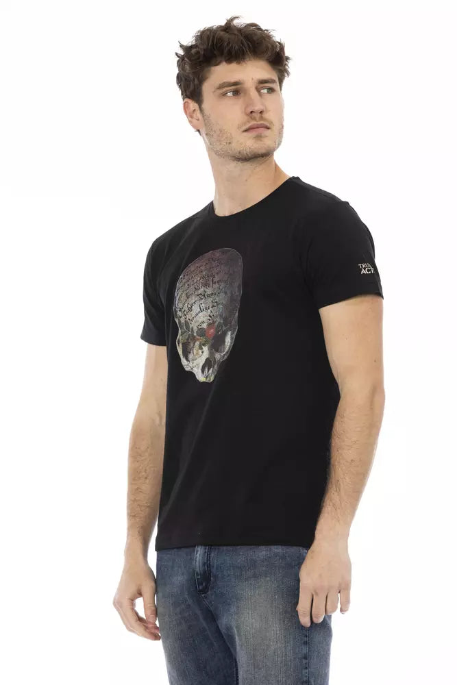 Trussardi Action Men's Black Cotton T-Shirt