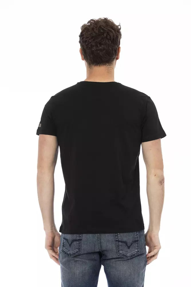 Trussardi Action Men's Black Cotton T-Shirt