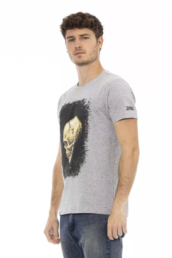 Trussardi Action Men's Grey Cotton T-Shirt