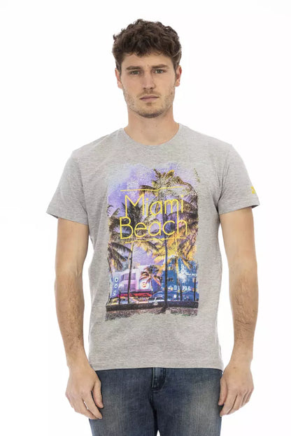 Trussardi Action Men's Grey Cotton T-Shirt