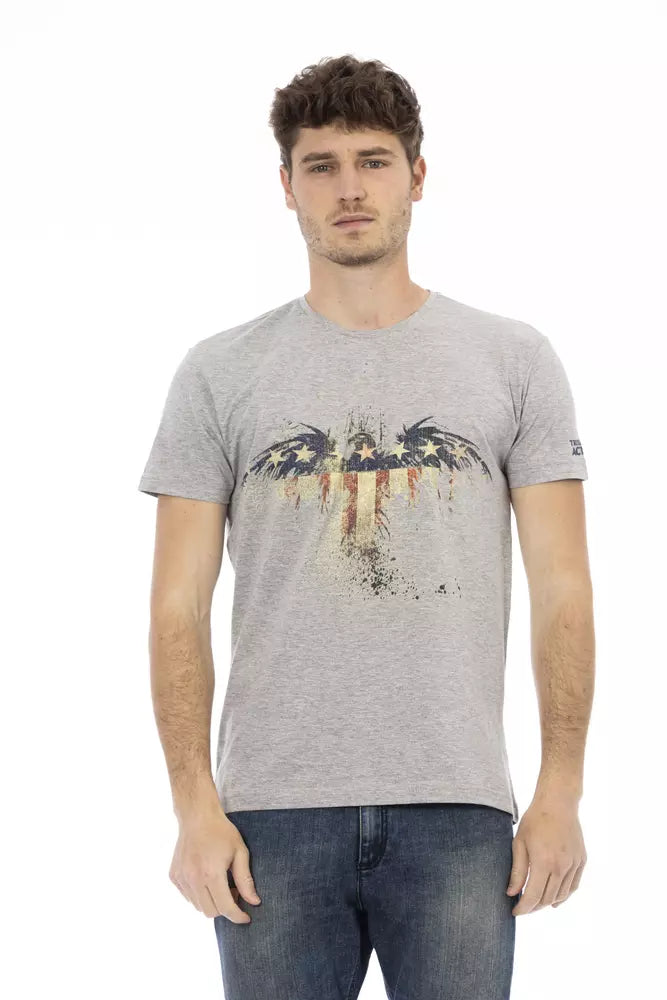 Trussardi Action Men's Grey Cotton T-Shirt