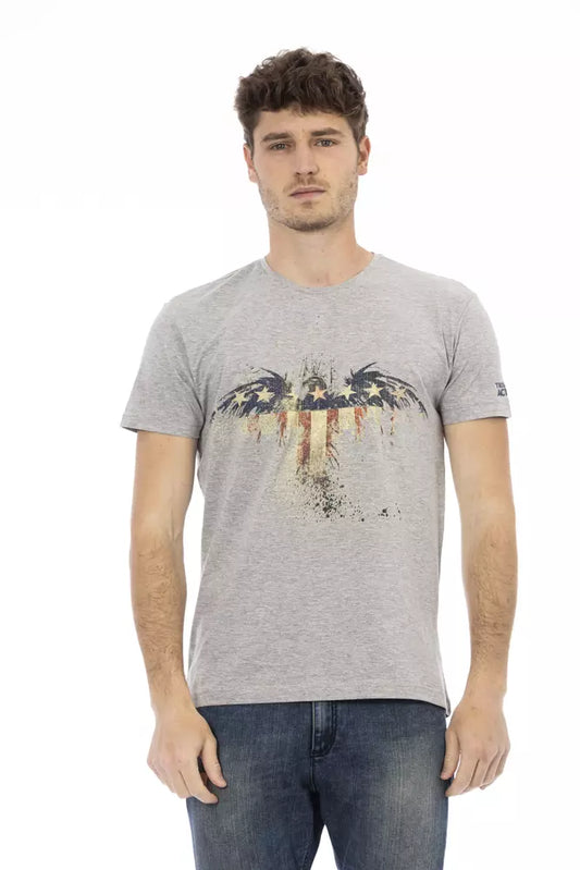 Trussardi Action Men's Grey Cotton T-Shirt