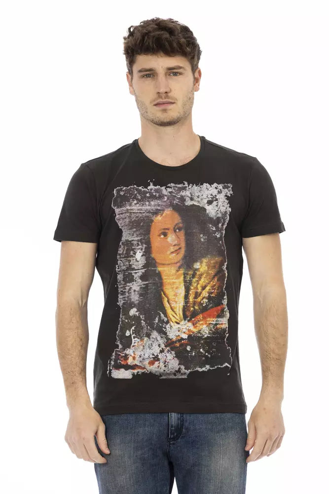 Trussardi Action Men's Black Cotton T-Shirt