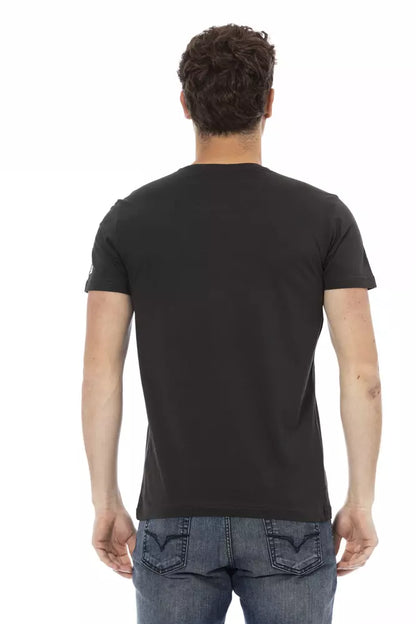 Trussardi Action Men's Black Cotton T-Shirt