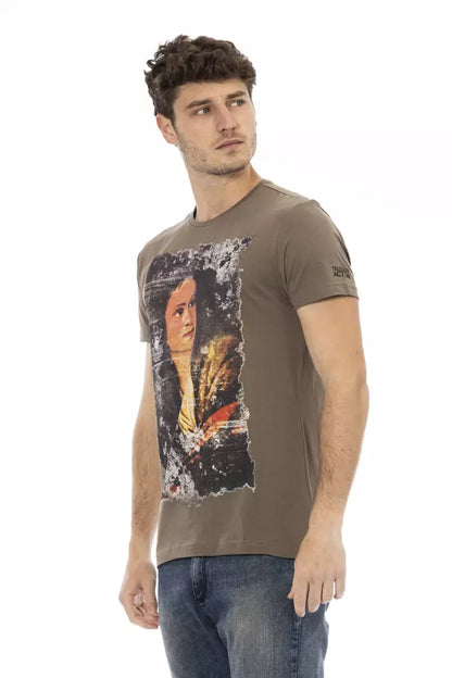 Trussardi Action Men's Brown Cotton T-Shirt