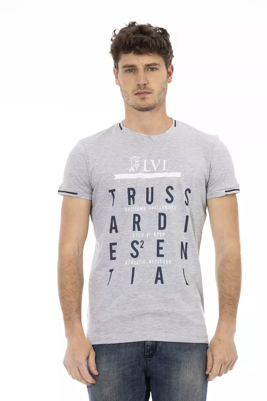 Trussardi Action Men's Grey Cotton T-Shirt