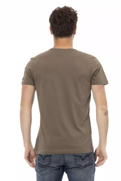 Trussardi Action Men's Brown Cotton T-Shirt