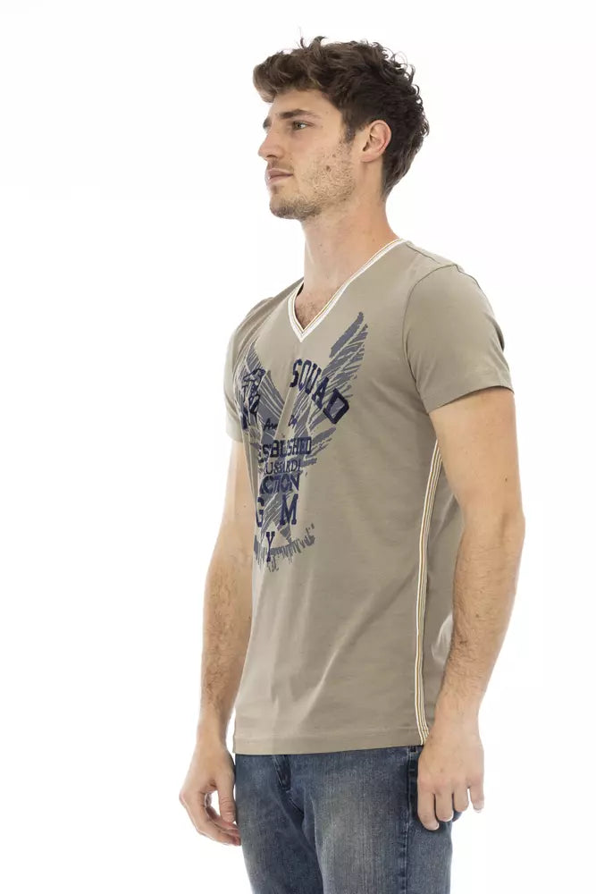 Trussardi Action Men's Green Cotton T-Shirt