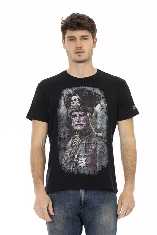 Trussardi Action Men's Black Cotton T-Shirt