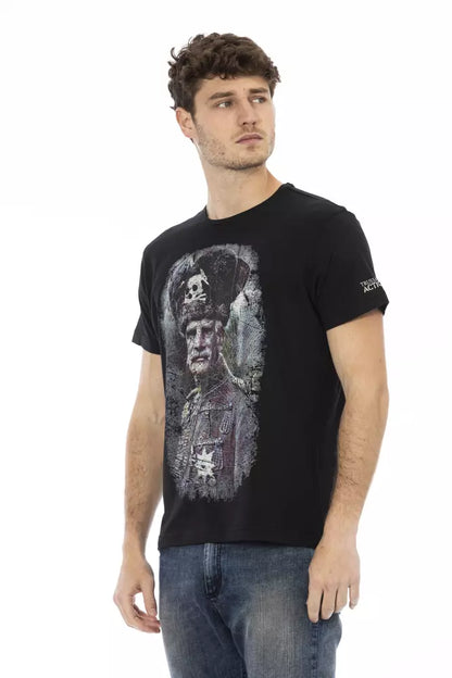 Trussardi Action Men's Black Cotton T-Shirt