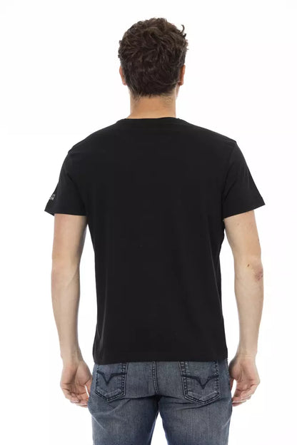 Trussardi Action Men's Black Cotton T-Shirt