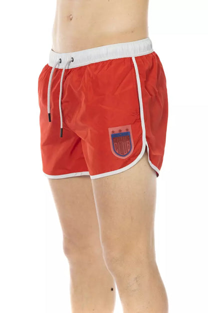 Bikkembergs Men's Red Polyester Swimwear