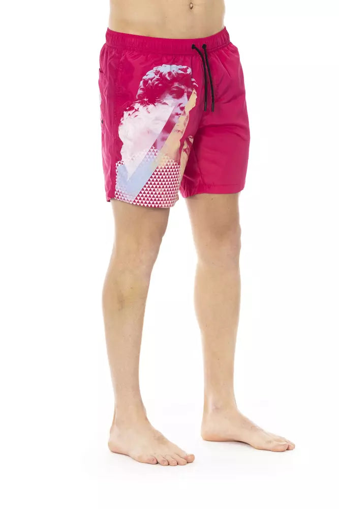 Bikkembergs Men's Fuchsia Polyester Swimwear