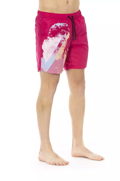 Bikkembergs Men's Fuchsia Polyester Swimwear