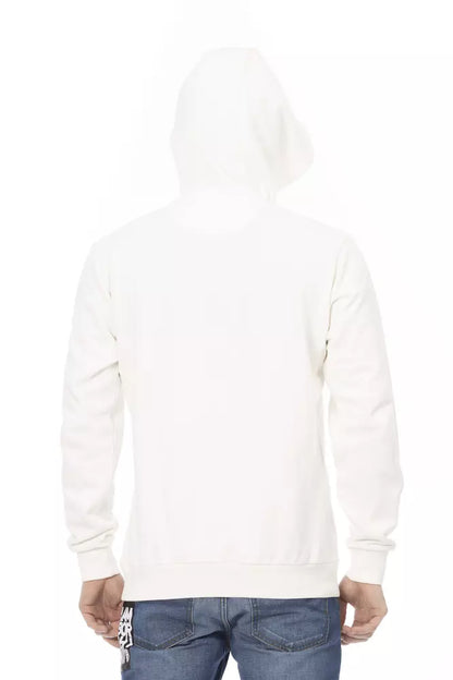 Automobili Lamborghini Men's White Cotton Sweater Hoodie