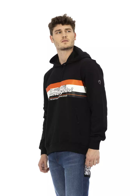Automobili Lamborghini Men's Black Cotton Sweater Hoodie