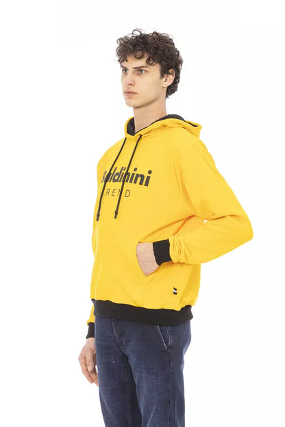 Baldinini Trend Men's Yellow Cotton Sweater Hoodie