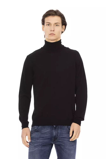 Baldinini Trend Men's Black Turtleneck Sweater