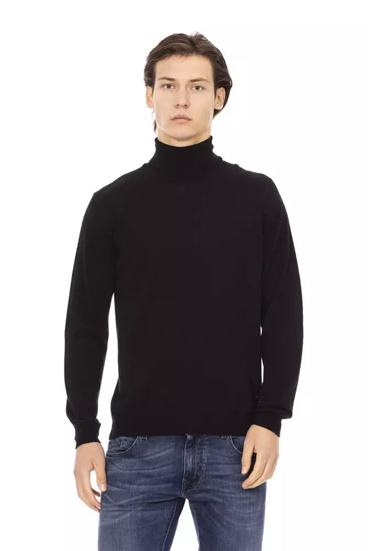 Baldinini Trend Men's Black Turtleneck Sweater