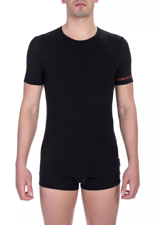 Bikkembergs Men's Black Cotton T-Shirt