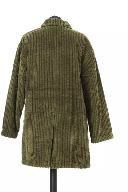 Green Cotton Jacob Cohen Women's Wide Ribbed Jacket