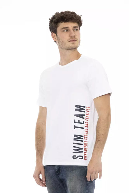 Bikkembergs Men's White Cotton T-Shirt