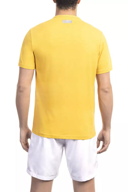Bikkembergs Men's Yellow Cotton T-Shirt