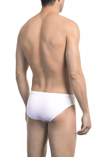 Bikkembergs Men's White Polyamide Swimwear