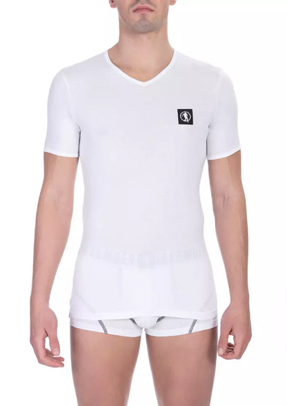 Bikkembergs Men's White Cotton T-Shirt