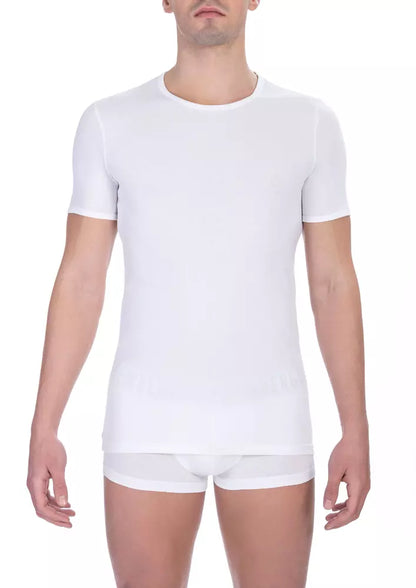 Bikkembergs Men's White Cotton T-Shirt