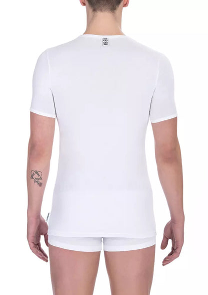 Bikkembergs Men's White Cotton T-Shirt
