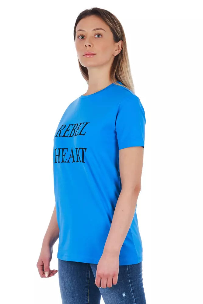 Blue Rebel Print T-Shirt