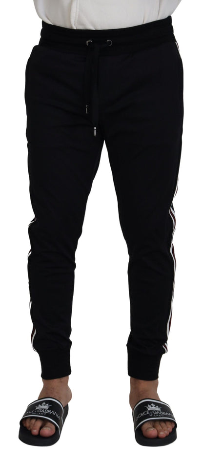 Dolce & Gabbana Black DG Print Men's Jogger Pants