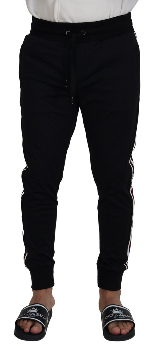Dolce & Gabbana Black DG Print Men's Jogger Pants