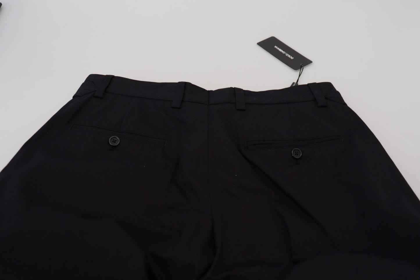 Dolce & Gabbana Men's Black Cotton Chino Formal Pants