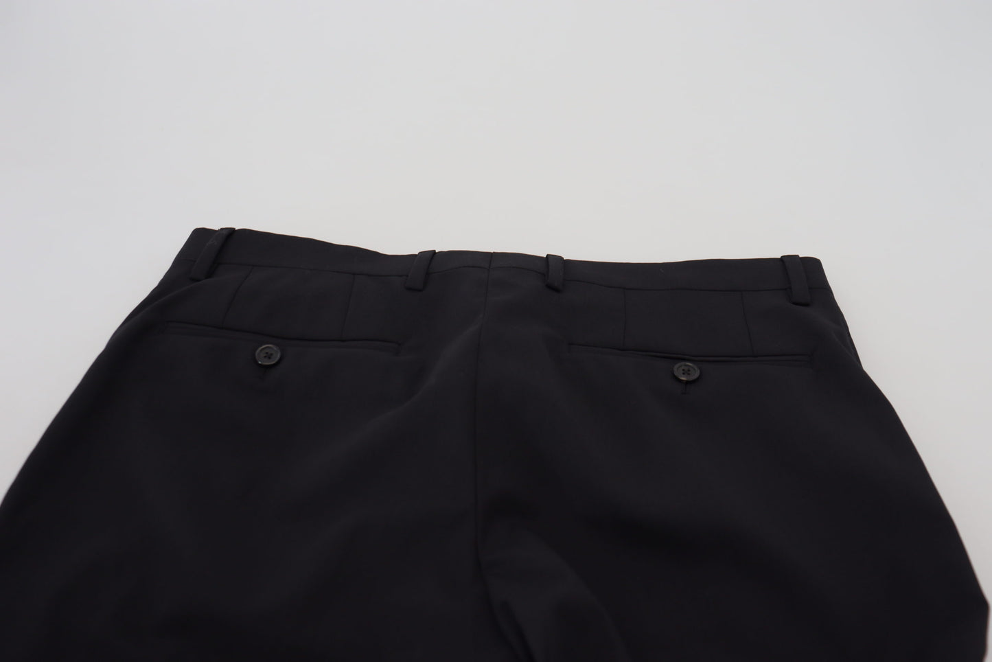 Dolce & Gabbana Men's Black Wool Chino Formal Pants