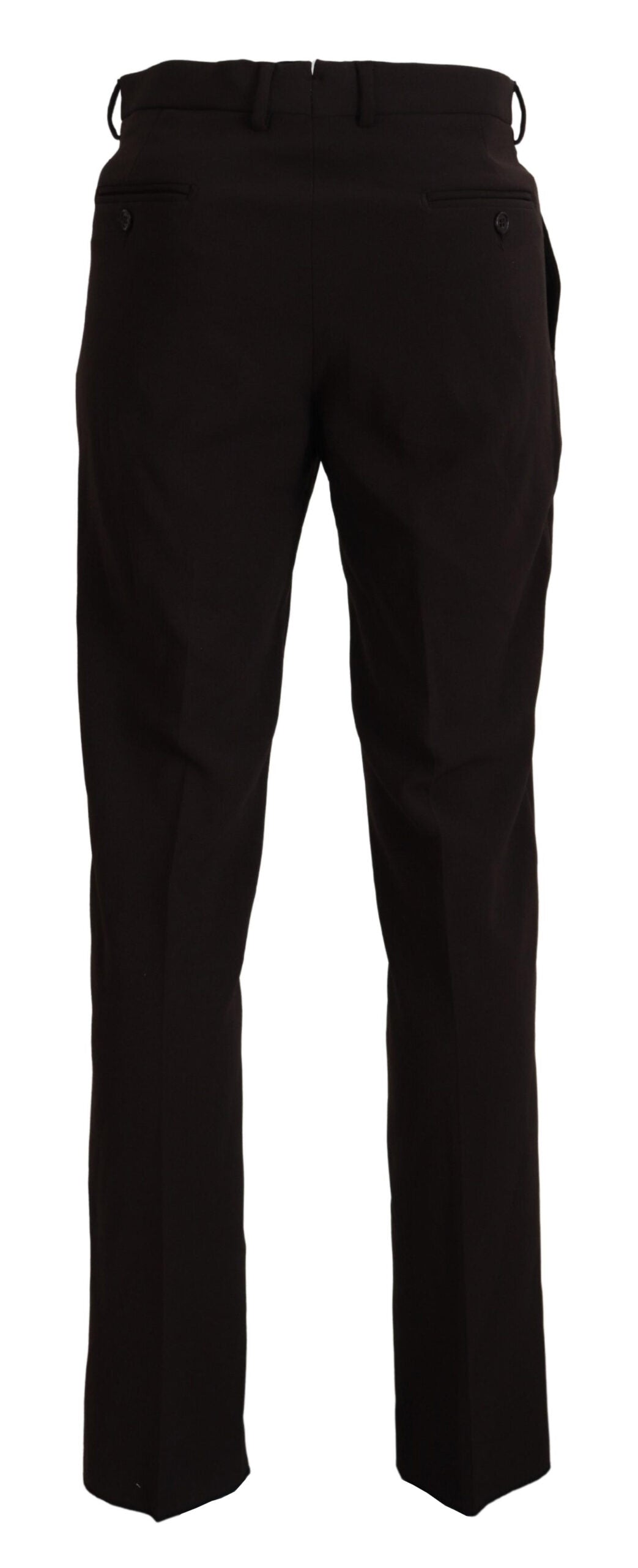 Bencivenga Brown Straight Fit Formal Men Pants
