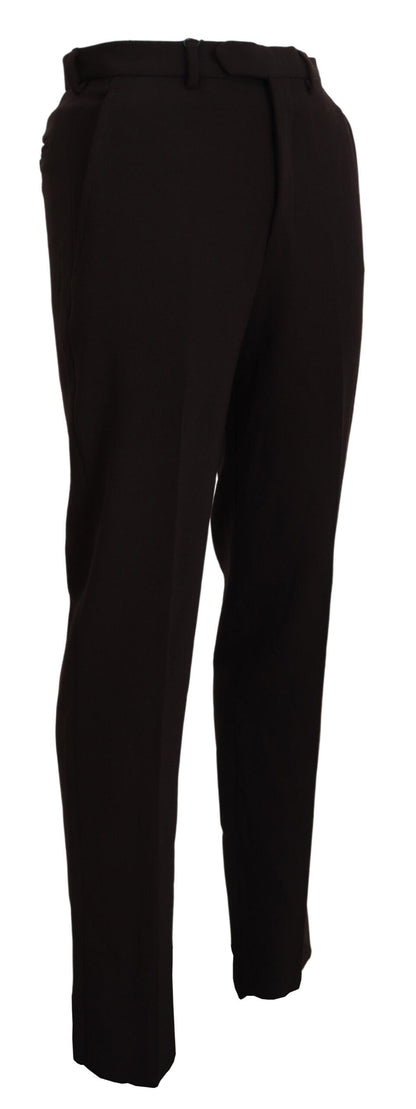 Bencivenga Brown Straight Fit Formal Men Pants