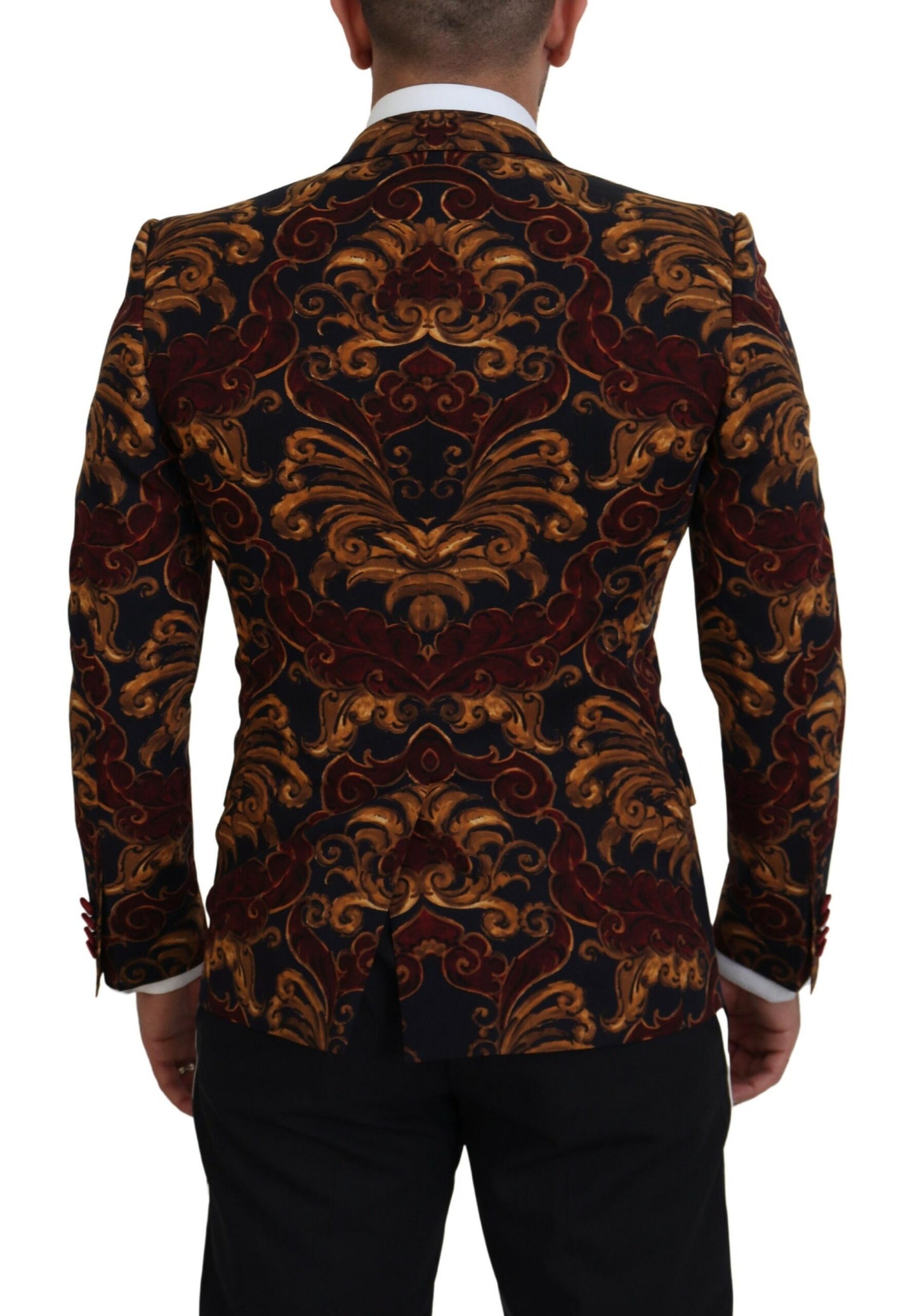 Dolce & Gabbana Men's Multicolor Floral Single Breasted Martini Blazer