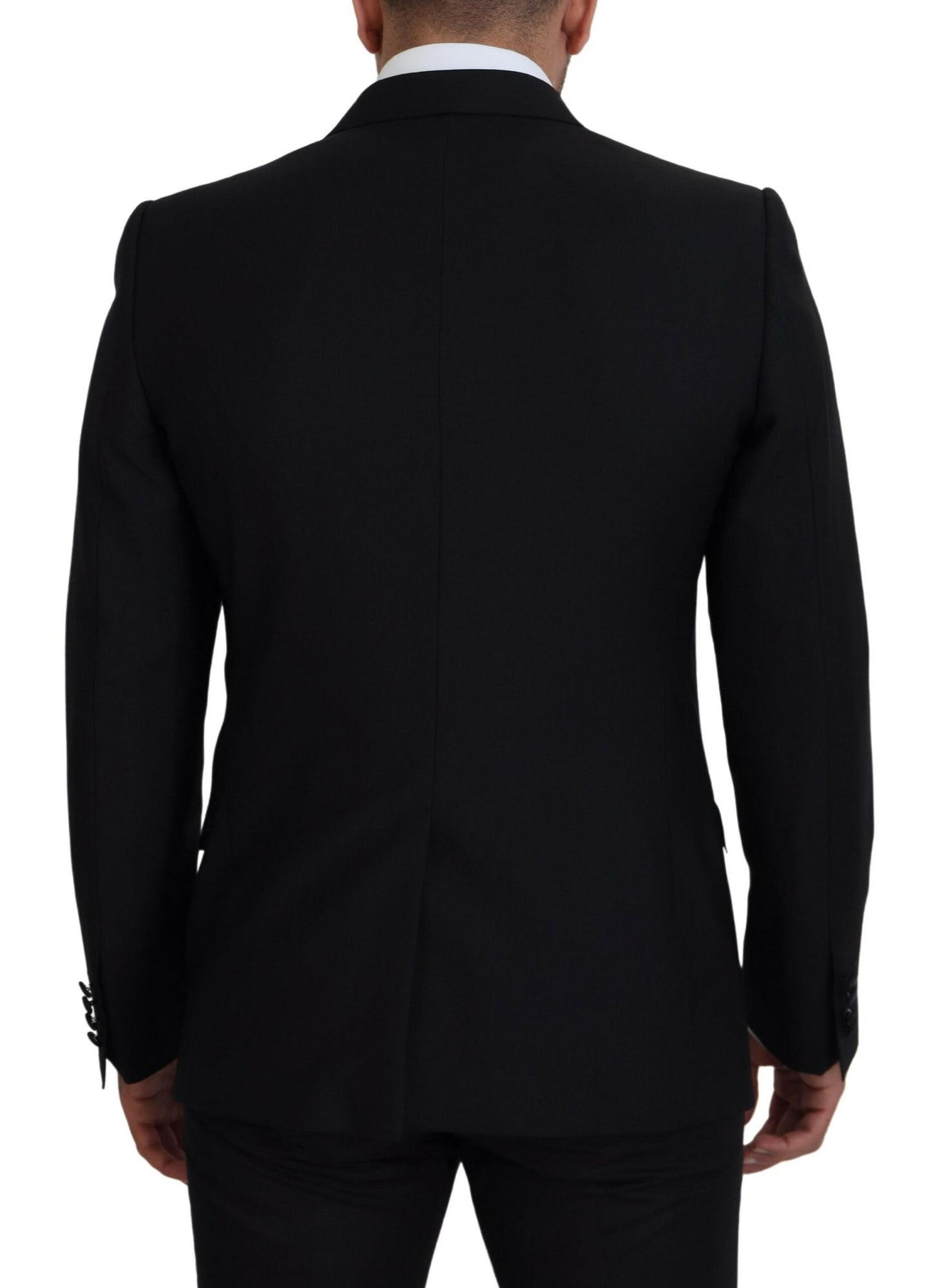 Dolce & Gabbana Men's Black Slim Fit Formal Martini Blazer