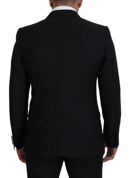 Dolce & Gabbana Men's Black Slim Fit Formal Martini Blazer