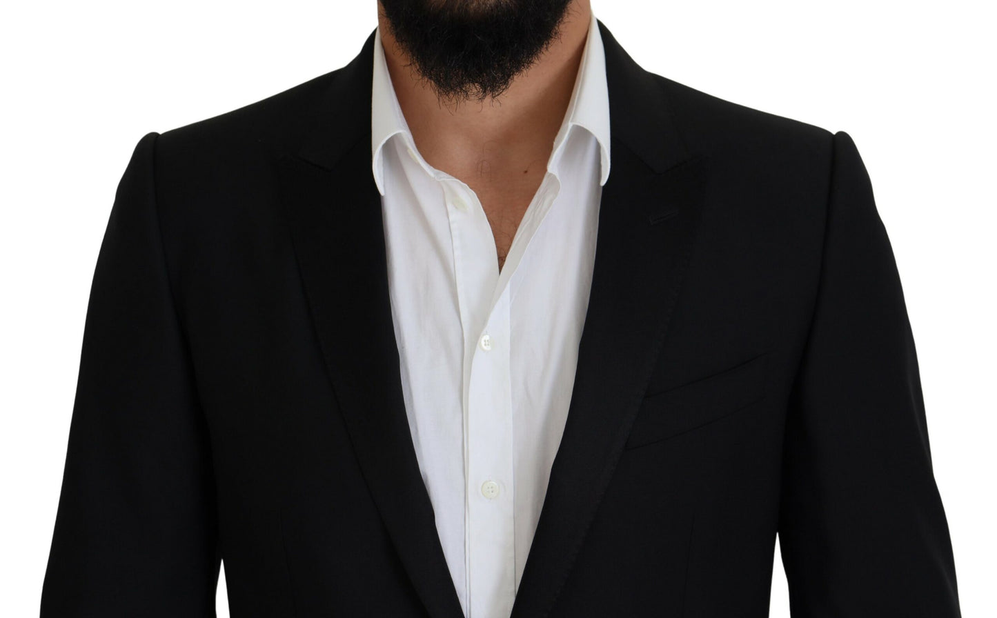Dolce & Gabbana Men's Black Slim Fit Formal Martini Blazer